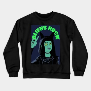 align girls rock Crewneck Sweatshirt